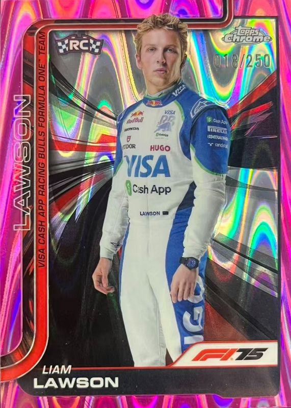 2025 Topps Chrome Formula 1 #11 Pink RayWave Refractor /250