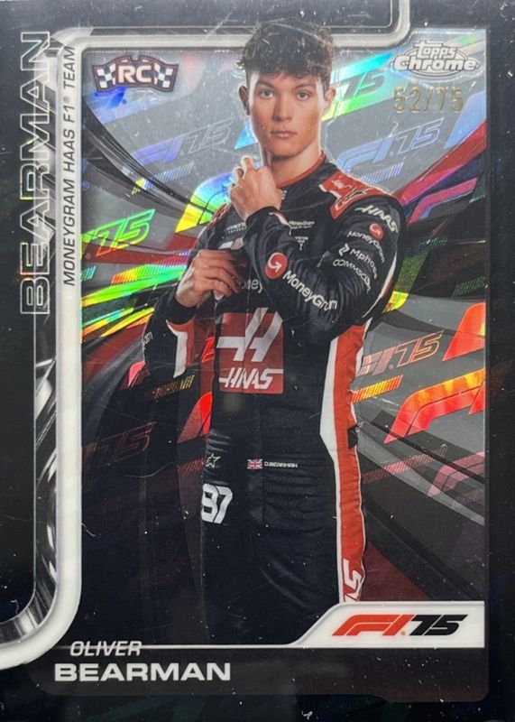 2025 Topps Chrome Formula 1 #14 75th Anniversary Refractor /75