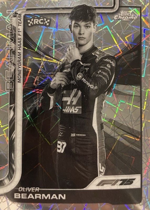 2025 Topps Chrome Formula 1 #14 Black & White Lazer Refractor