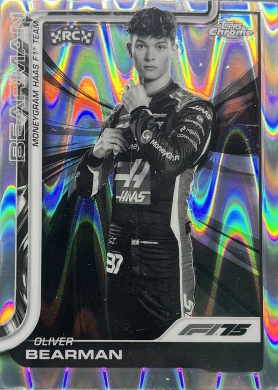 2025 Topps Chrome Formula 1 #14 Black & White RayWave Refractor
