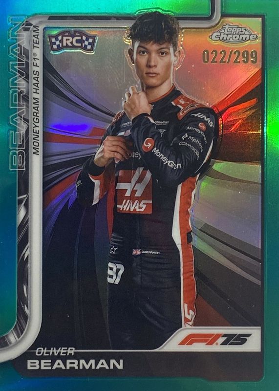 2025 Topps Chrome Formula 1 #14 Teal Refractor /299