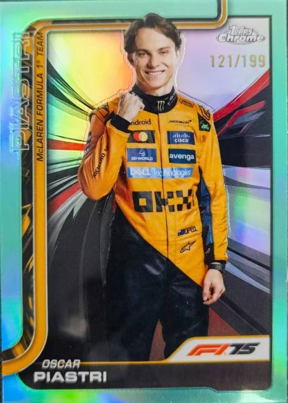 2025 Topps Chrome Formula 1 #6 Aqua Refractor /199