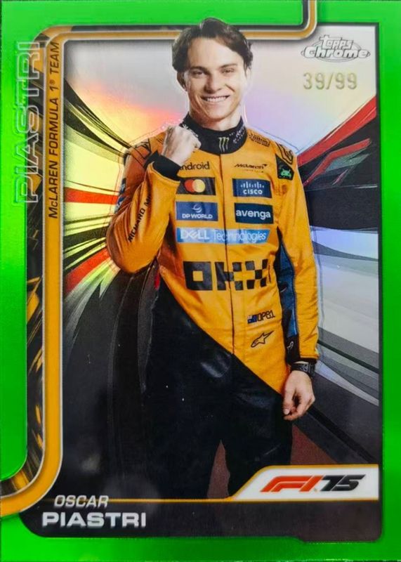 2025 Topps Chrome Formula 1 #6 Green Refractor /99
