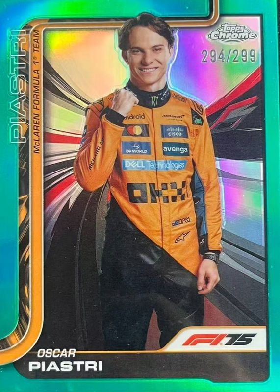 2025 Topps Chrome Formula 1 #6 Teal Refractor /299