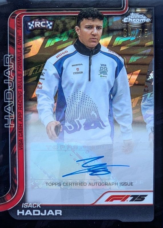 2025 Topps Chrome Formula 1 #CAC-HAD Chrome Autographs - 75th Anniversary Refractor /75