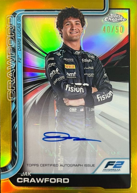 2025 Topps Chrome Formula 1 #CAC-CRA Chrome Autographs - Gold Refractor /50