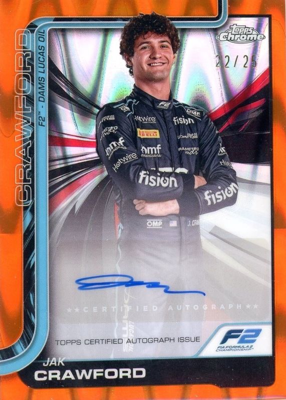 2025 Topps Chrome Formula 1 #CAC-CRA Chrome Autographs - Orange RayWave Refractor /25