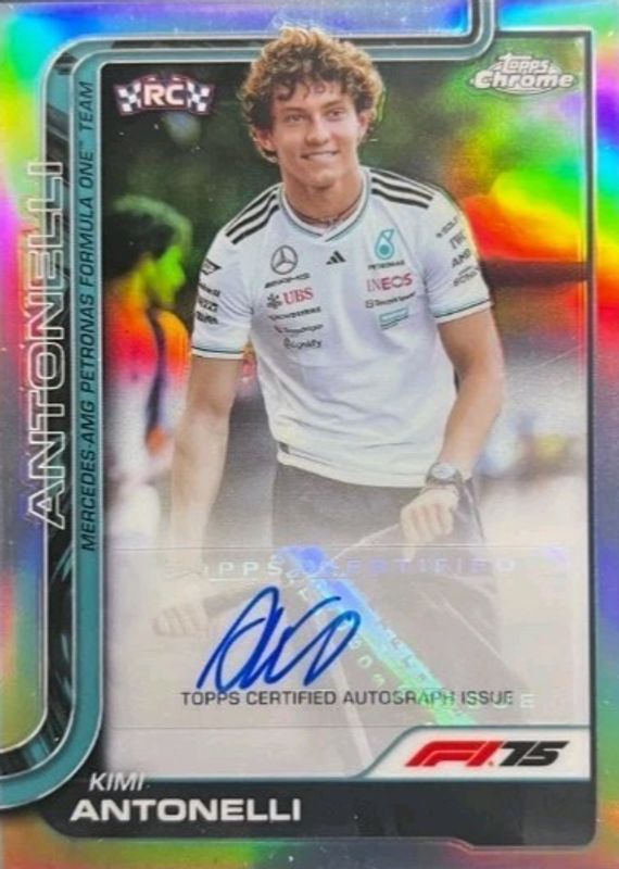 2025 Topps Chrome Formula 1 #CAC-ANT Chrome Autographs