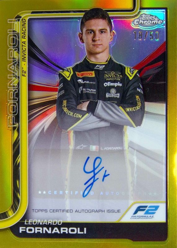 2025 Topps Chrome Formula 1 #CAC-FOR Chrome Autographs - Gold Refractor /50