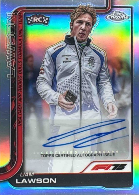 2025 Topps Chrome Formula 1 #CAC-LAW Chrome Autographs