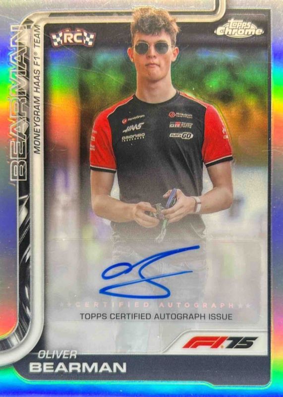 2025 Topps Chrome Formula 1 #CAC-BEA Chrome Autographs