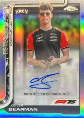 2025 Topps Chrome Formula 1 #CAC-BEA Chrome Autographs