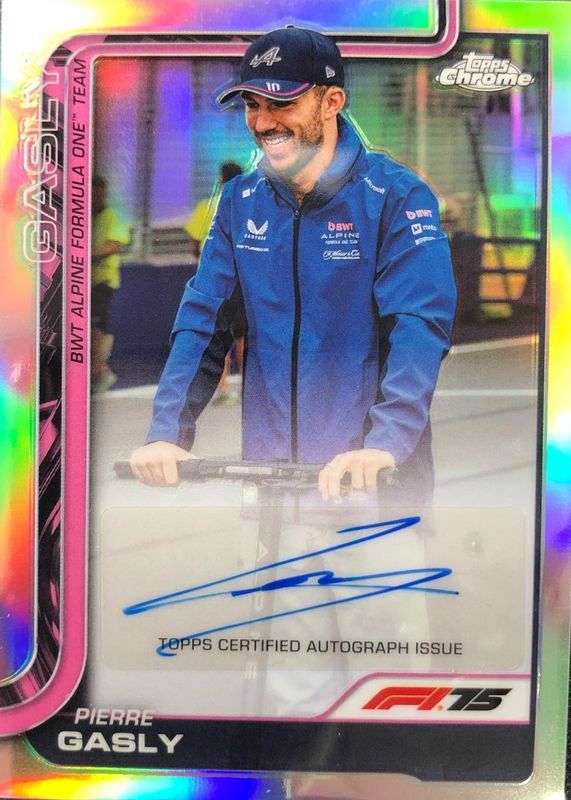 2025 Topps Chrome Formula 1 #CAC-GAS Chrome Autographs