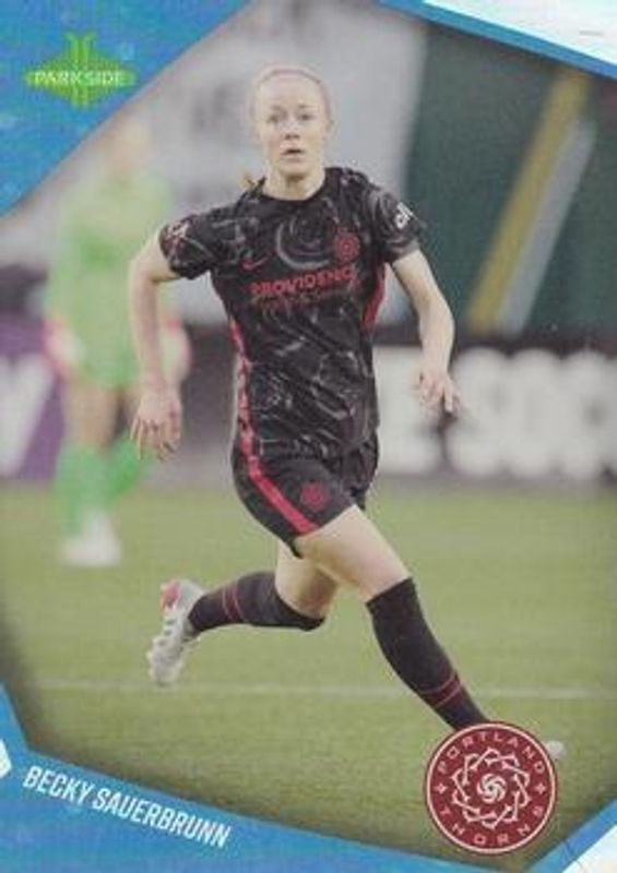 2022 Parkside NWSL Collection #203 Blue Foil