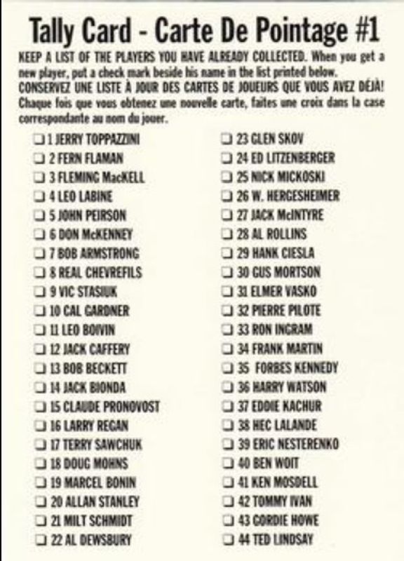 1994 Parkhurst Missing Link 1956-57 #179 Base