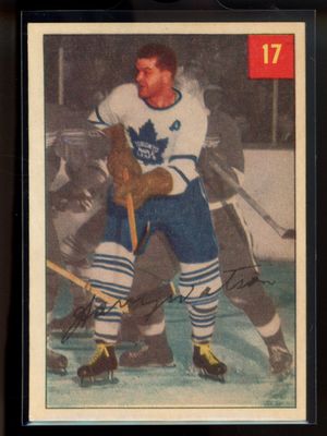 1954 Parkhurst #17 Lucky Premium Card