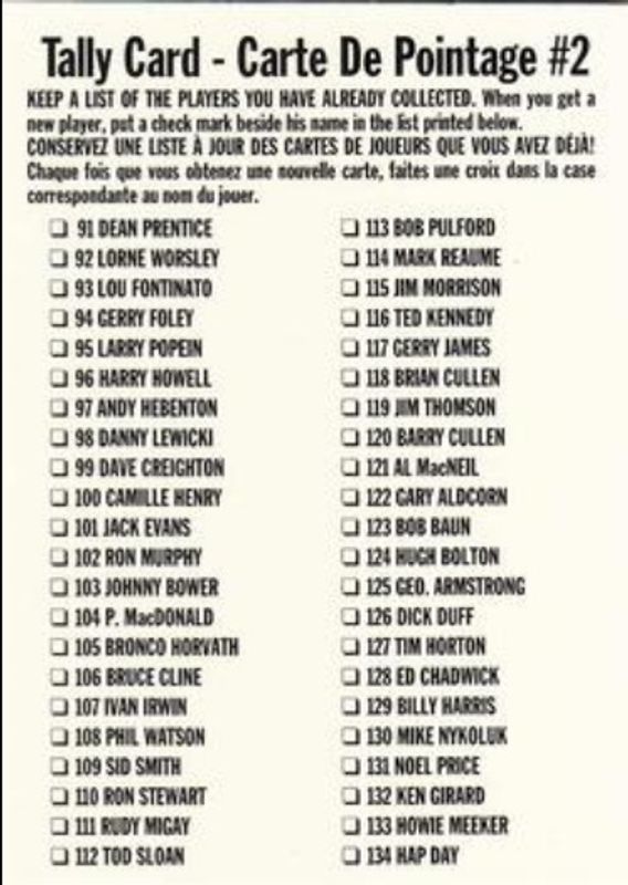 1994 Parkhurst Missing Link 1956-57 #180 Base