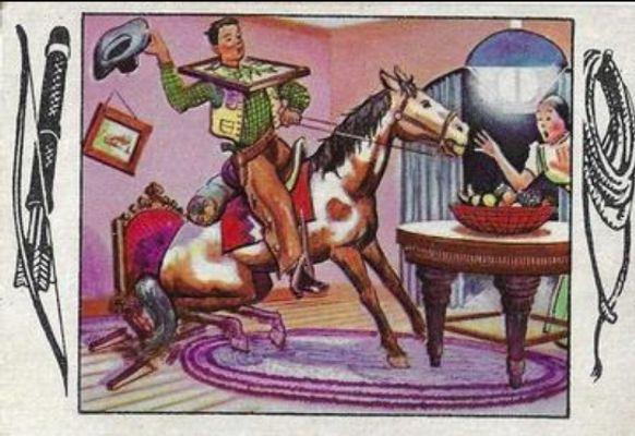 1956 Parkhurst Frontier Days V339-5 #54 Base