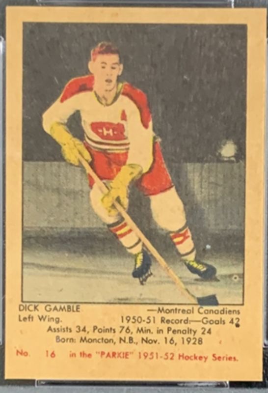 1951 Parkhurst #16 Base