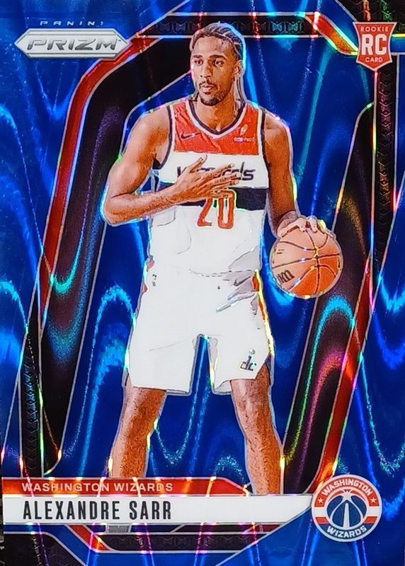 Alexandre Sarr 2024 Prizm #264 Blue Seismic /99 Rookie RAW