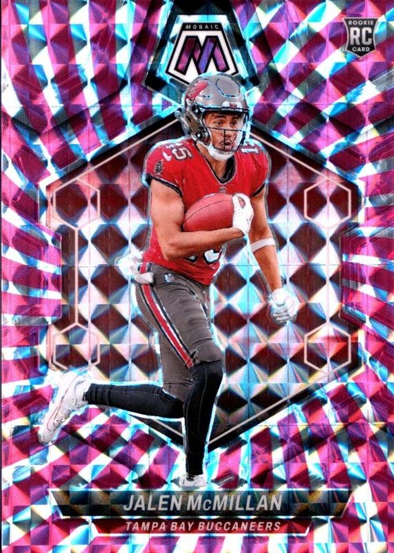 Jalen McMillan 2024 Mosaic #373 Pink Swirl /13 Rookie RAW