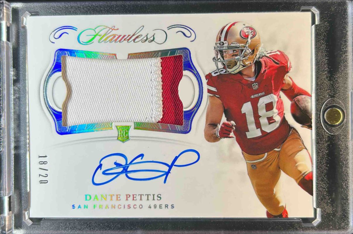 2018 Flawless #RPA-DP Rookie Patch Autographs - Silver /20