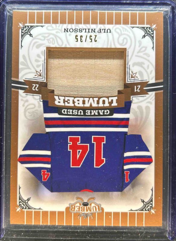 2021 Leaf Lumber #GUL-UN1 Game Used Lumber Bronze