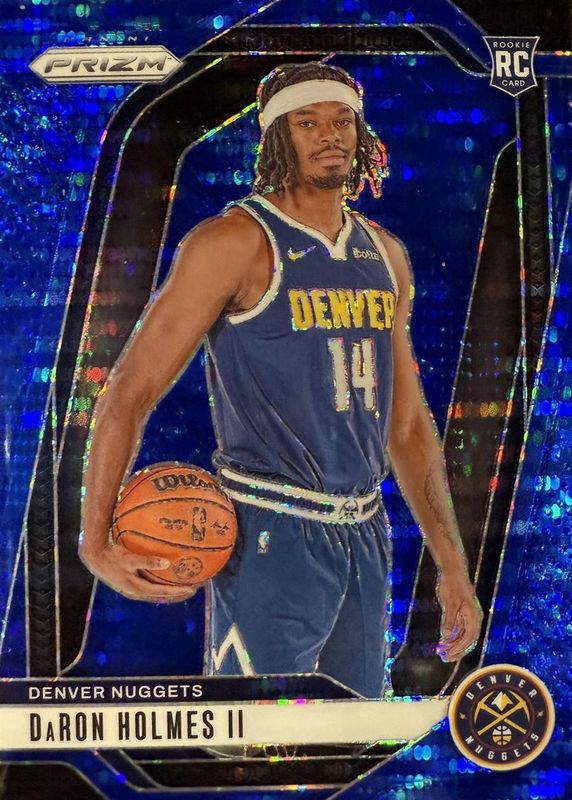 DaRon Holmes II 2024 Prizm #235 Blue Pulsar /99 Rookie RAW