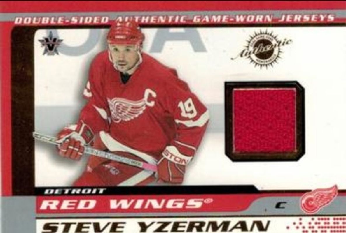 2001 Pacific Vanguard #13 Double Sided Authentic Game Worn Jerseys