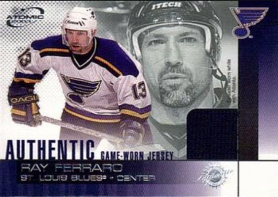 2002 Pacific Atomic #21 Authentic Game Worn Jersey