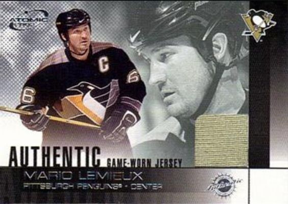 2002 Pacific Atomic #19 Authentic Game Worn Jersey