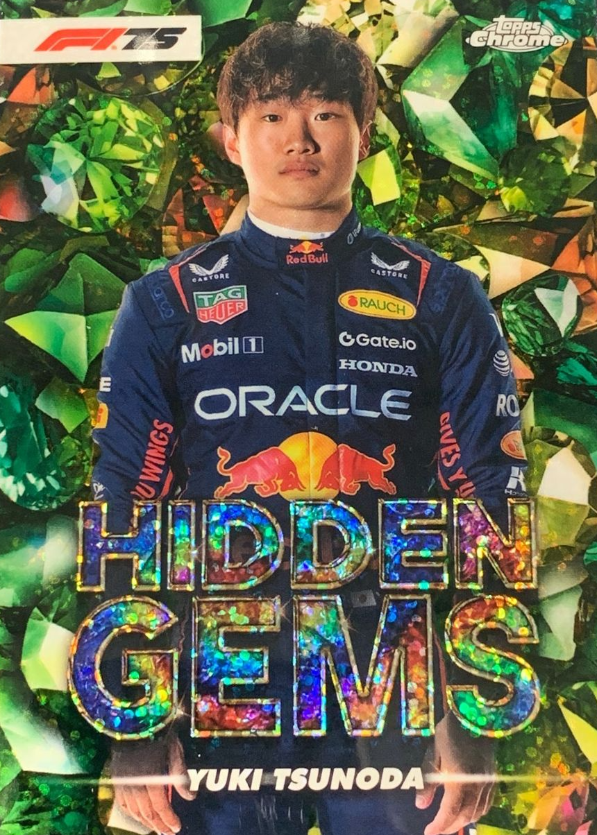 Yuki Tsunoda 2025 Topps Chrome Formula 1 #HG-13 Hidden Gems /(SSP