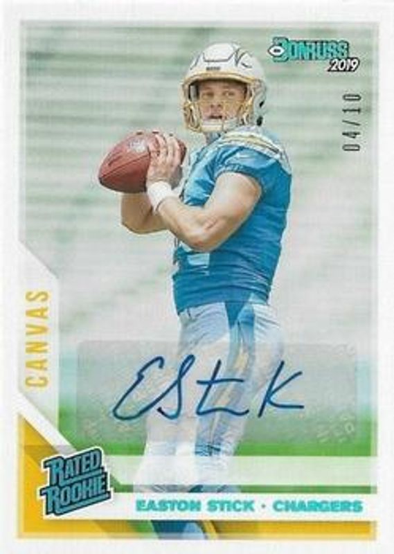 2019 Donruss #339 Rated Rookie Autographs - Canvas /10