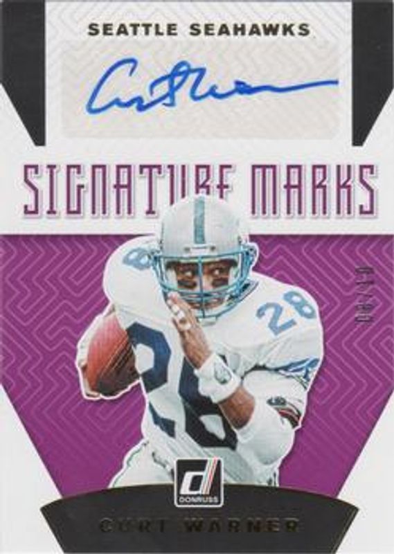 2019 Donruss #SM-10 Signatures Marks - Purple /10