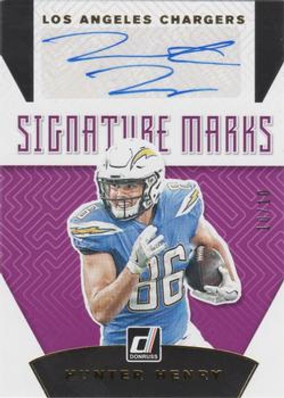 2019 Donruss #SM-27 Signatures Marks - Purple /10