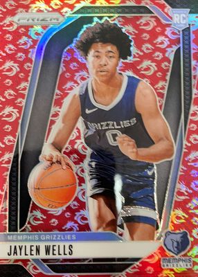 Jaylen Wells Prizm RC Orange Wave 60枚限定