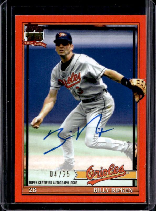 2026 Topps #91A-BR 1991 Topps Autographs - Orange /25
