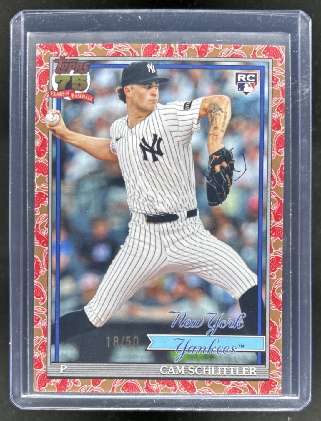 Cam Schlittler 2026 Topps #T91-86 1991 Topps - Koi Fish Gold /50 Price ...