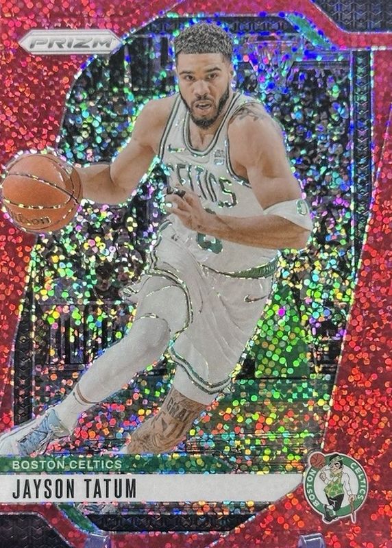 Jayson Tatum 2024 Prizm #103 Red Sparkle /(SSP) RAW