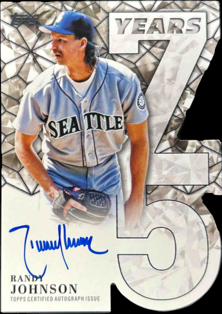 Randy Johnson 2026 Topps #75YA-RJ 75 Years of Topps Die-Cut