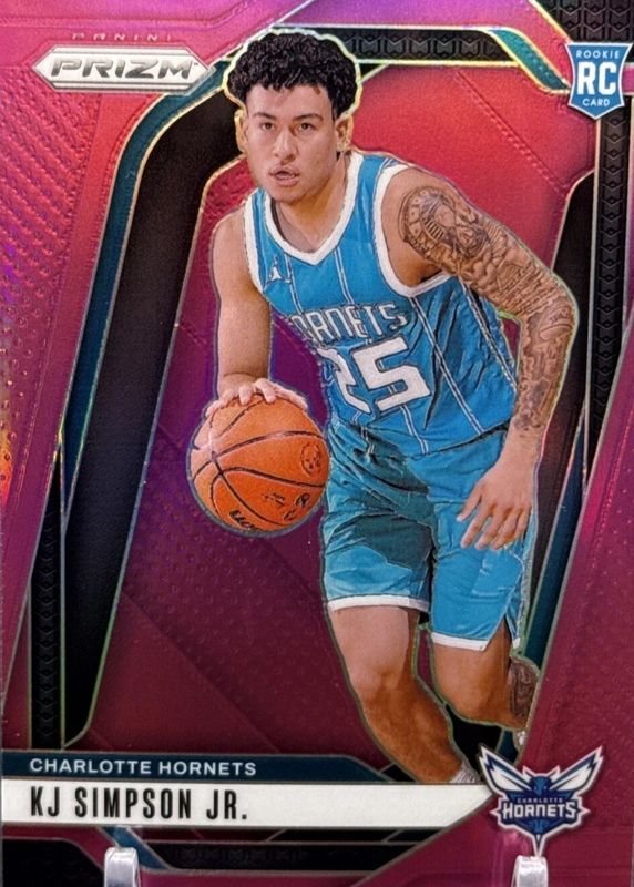 KJ Simpson Jr. 2024 Prizm #247 Pink /249 Rookie RAW