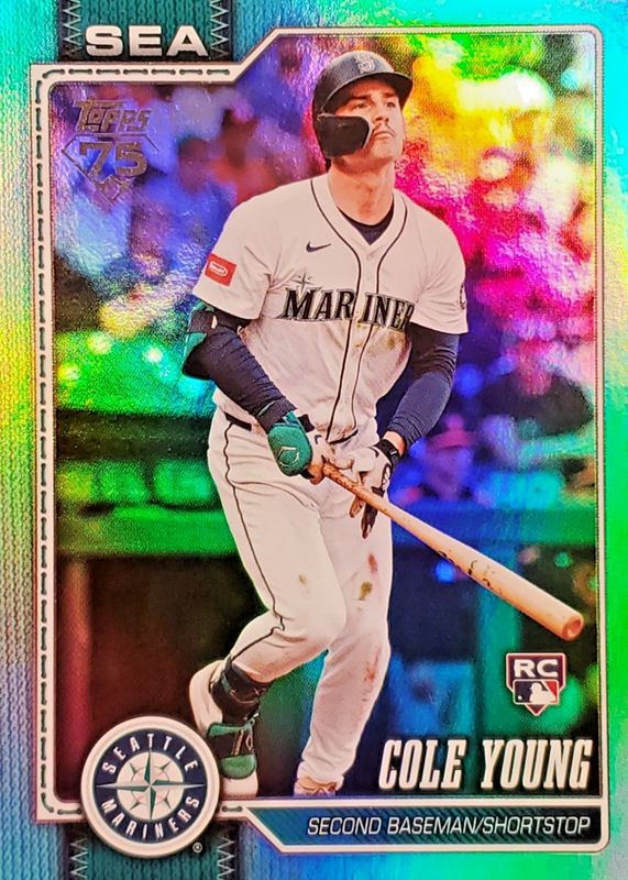 2026 Topps #129 Aqua Rainbow Foil