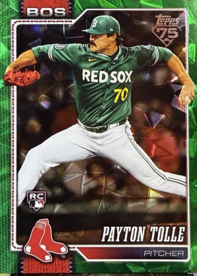 Payton Tolle 2026 Topps #15 Green Diamante Foil /99 Price Guide