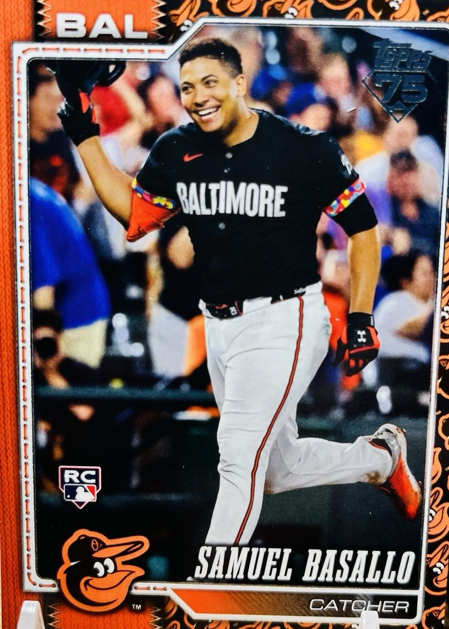 Samuel Basallo 2026 Topps Series 1 #104 Team Color Border Variation ...