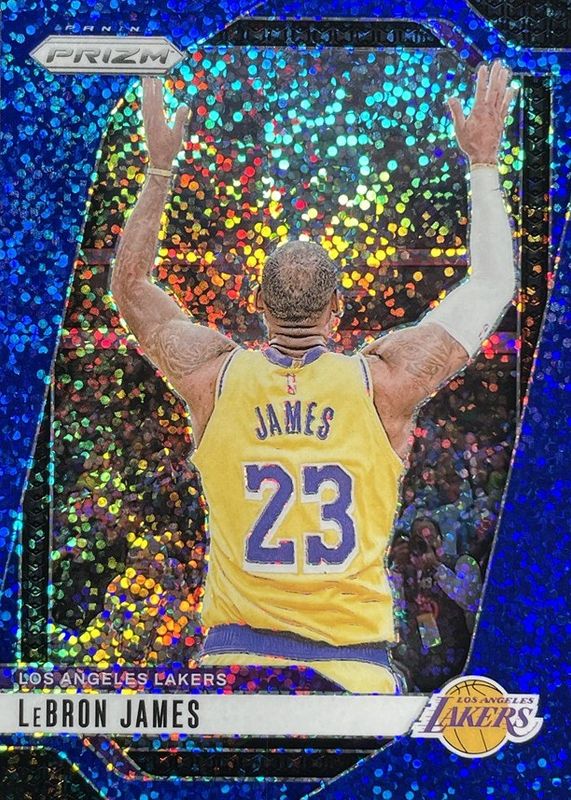 LeBron James 2024 Prizm #130 Blue Sparkle /144 RAW