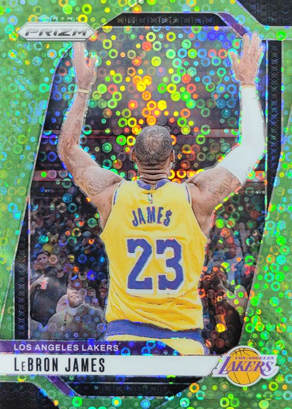 LeBron James 2024 Prizm #130 Fast Break Neon Green /5 RAW