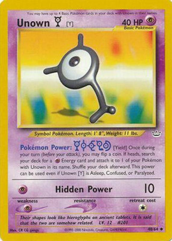 2001 Neo Revelation #40/64 Unlimited