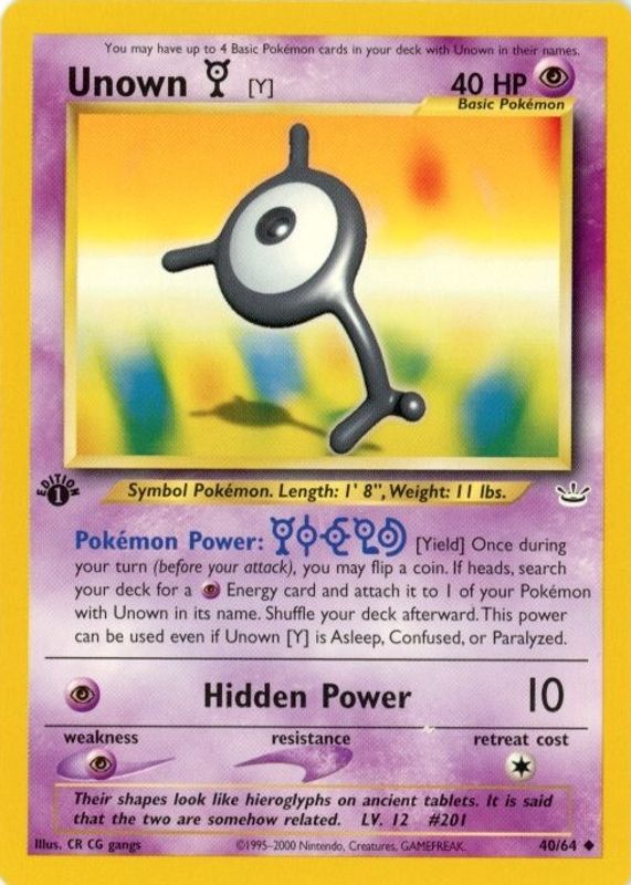 2001 Neo Revelation #40/64 1st Edition