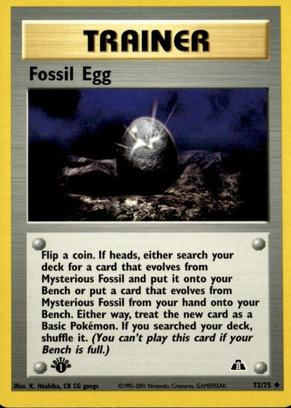 2001 Neo Discovery #72/75 1st Edition