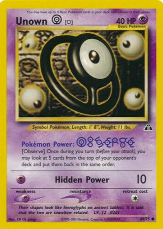 2001 Neo Discovery #69/75 Unlimited